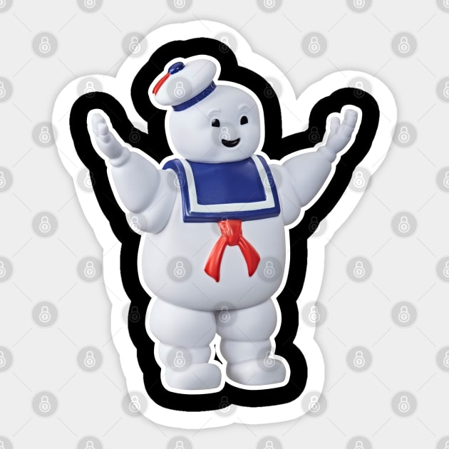 Stay Puft Sticker by old_school_designs